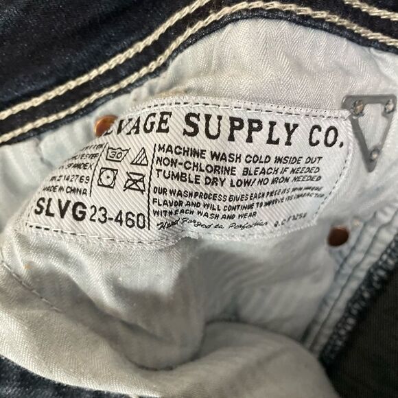 Buckle Salvage Mayhem Straight Dark Wash Buckle Denim Jean Men's Sz 32S - Picture 5 of 9